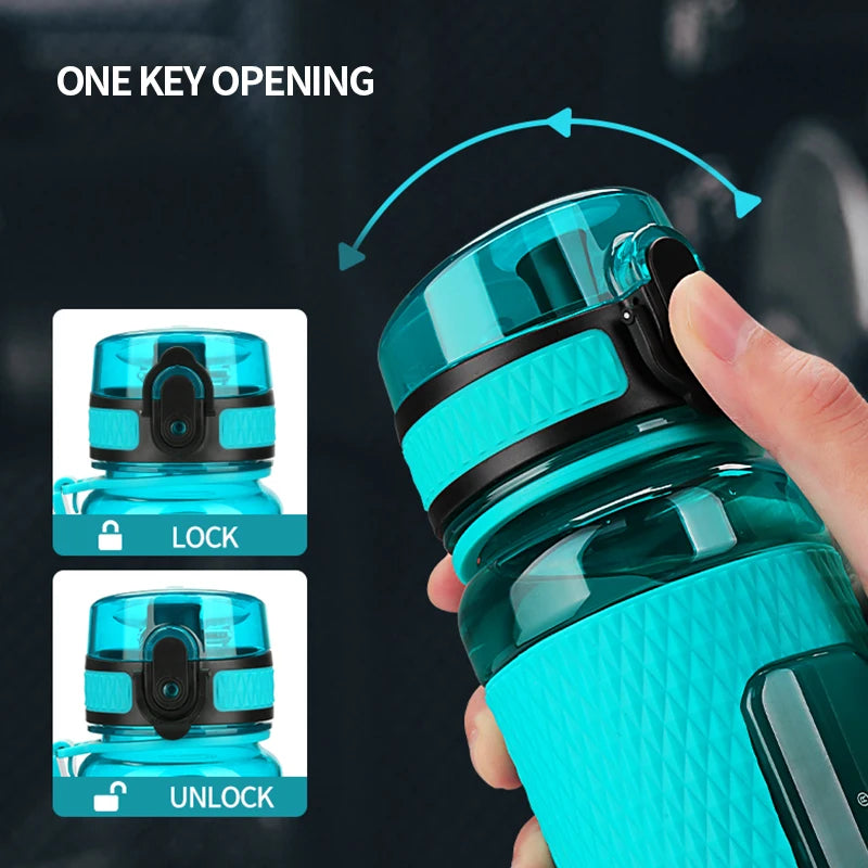 UZSPACE Sport Water Bottles BPA Free Portable Gym Anti-fall Leak-proof Large Capacity Fitness Kettle Tritan Plastic Drink Bottle Zen fit plus