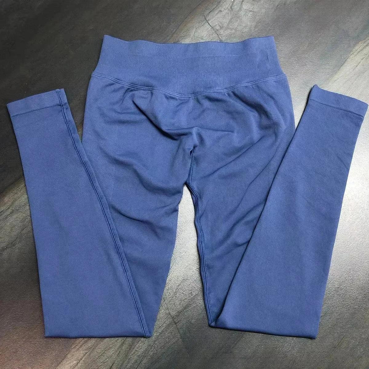 Impact Leggings Women Seamless Yoga Legging Scrunch Bum Gym Legging Workout Yoga Pants Low Waistband Sports Tights - Zen Fit Plus