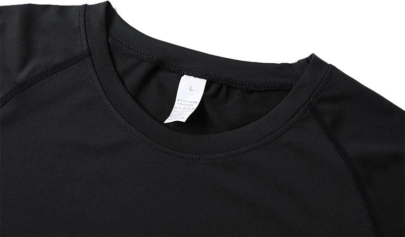 Men's Print Compression Shirts Summer Short Sleeve Rash Guard Gym Workout T-shirt Athletic Quick Dry Baselayer Undershirts Tops - Zen Fit Plus