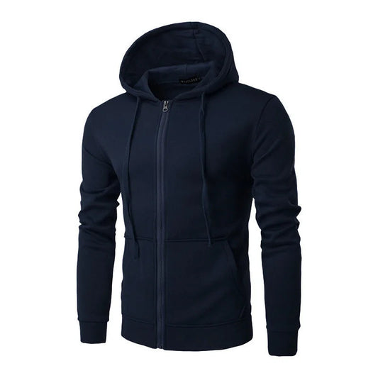 Autumn Men Sweatshirts Long Sleeve Jacket Hoodie Zipper Closure Jacket Male Hoodies Sweatshirt Slim Fit Male Clothing Zen fit plus