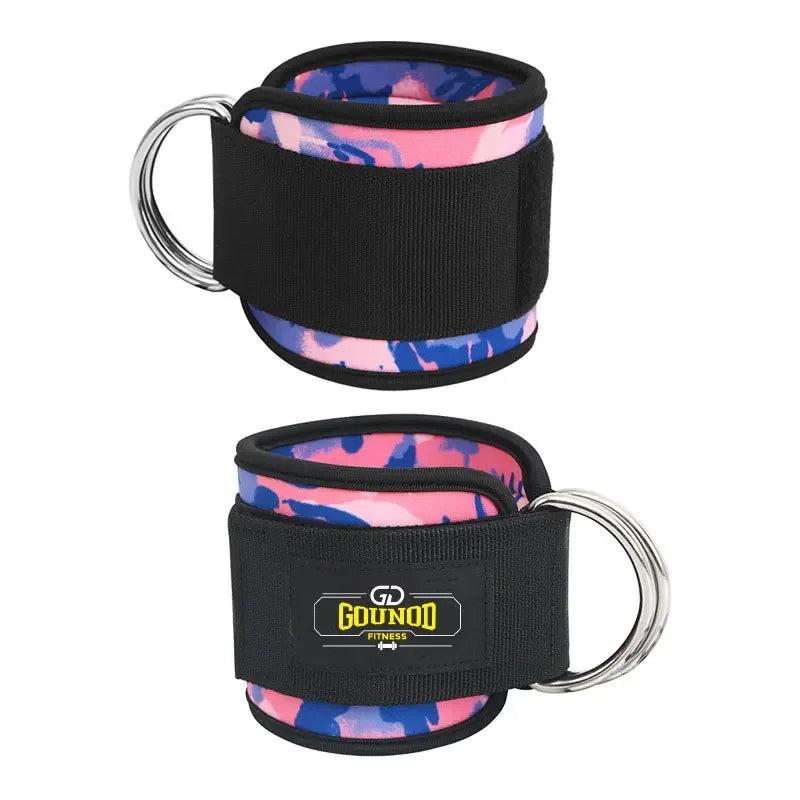 2PC/3PC GOUNOD Fitness Ankle Strap Adjustable D-Ring Support Cuffs Gym Leg Strength Exercise Pulley With Buckle Sport Guard Safe - Zen Fit Plus