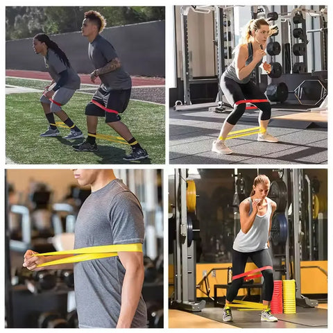 Resistance Bands.Elastic Band,Stretch Bands for Working Out Women or Men,Exercise Bands Set for Physical Therapy,Yoga,Pilates - Zen Fit Plus