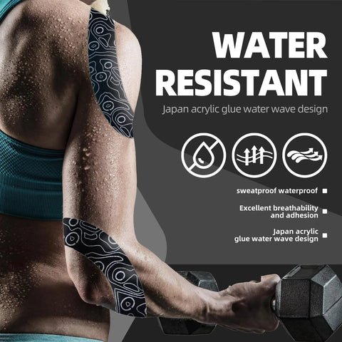 OK TAPE PRO 31.5Mx5CM Bulk Kinesiology Tape 31.5M, Original Elastic Latex Free Kinesiology Therapeutic Tape, Gym Relief Pain Zen fit plus