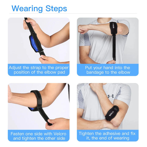 1 PCS Elbow Protection Strap Elbow Soft Cushion Support Strap Knee Support Basketball Tennis Badminton Epicondylitis Elbow Pad Zen Fit Plus