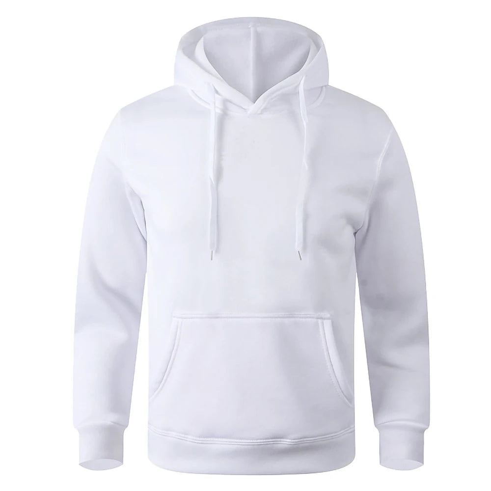 New Solid Color Sweatshirt Men Women Spring Autumn Fleece Hoodie Loose Clothing Casual Outdoor Sport Pullover Tops Zen fit plus