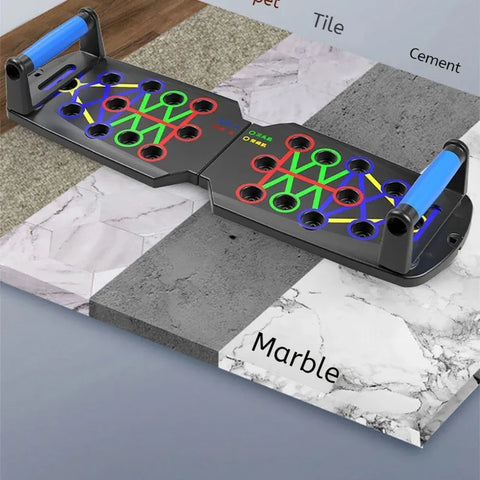 Foldable Multi-Functional Push Up Board Chest Abs Training Equipment Portable Home Gym Fitness Tool for Men Core Workout - Zen Fit Plus