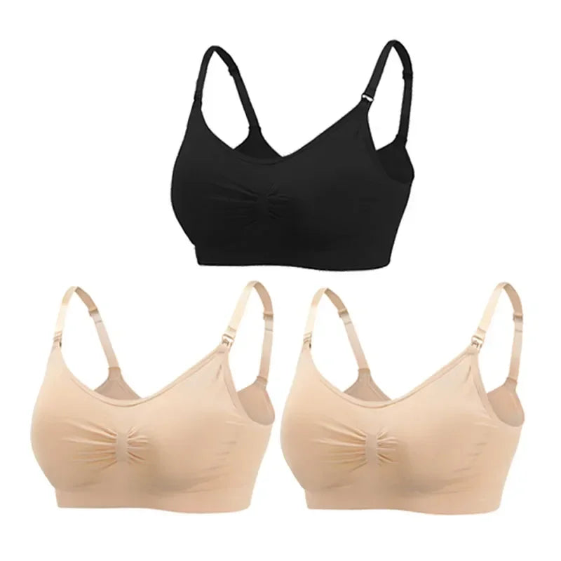 3PC/lot Maternity Nursing Bras Cotton Breastfeeding Pregnant Women Pregnancy Underwear Breast Feeding Bra Clothing Lactancia Zen Fit Plus