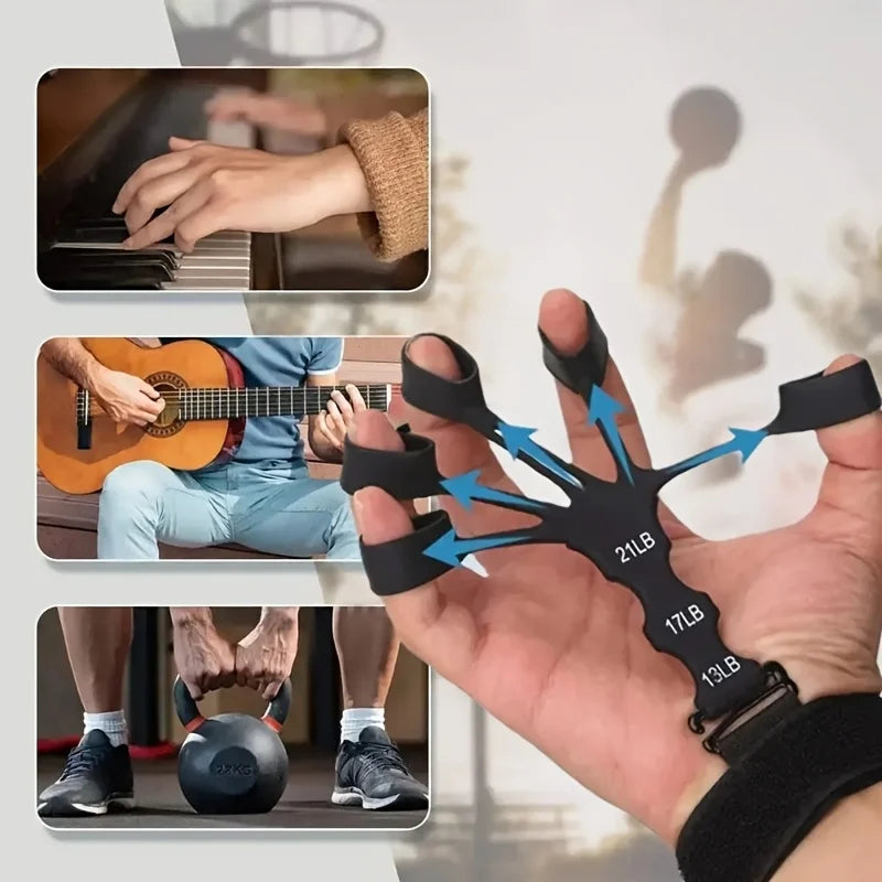 Finger Strength Recovery Trainer New Silicone 5 Finger Wrist Stretcher Flexion Extension Vein Trainer Durable silicone Zen Fit Plus