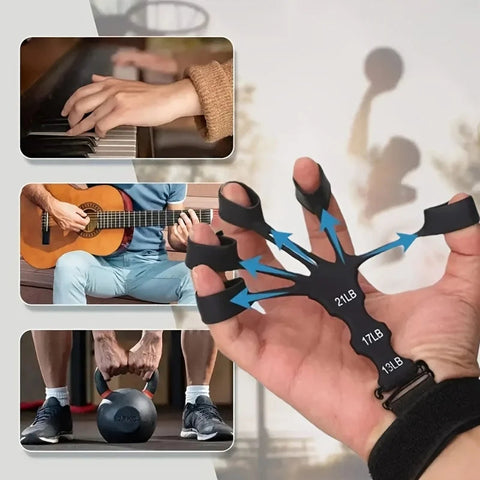Finger Strength Recovery Trainer New Silicone 5 Finger Wrist Stretcher Flexion Extension Vein Trainer Durable silicone Zen Fit Plus
