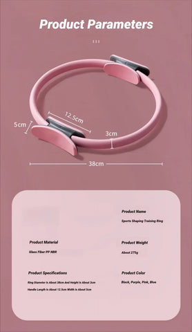 Yoga Fitness Ring Circle Pilates Women Girl Exercise Home Resistance Elasticity Workout Pelvic Floor Muscle Postpartum Training - Zen Fit Plus