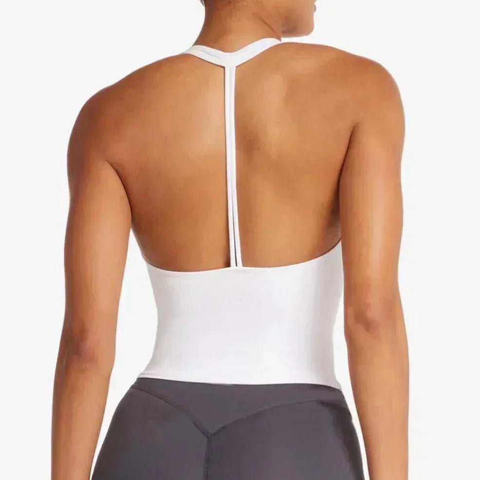 Women sexy halter halter fitness wear Yoga vest with chest pad Sports bra Sports shorts Yoga fitness clothing - Zen Fit Plus