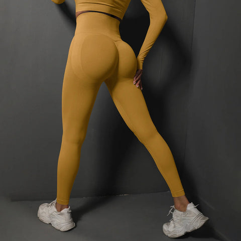 High Waist Yoga Leggings Women Seamless Push Up Sport Leggings Fitness Running Hip Lift Yoga Pants Highly Elastic Gym leggings Zen fit plus