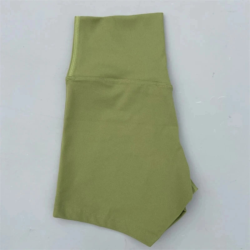 Solid Color tight Women Fitness Sport Short High Waist Yoga Short Legging Squatting Proof Comprehensive Training Jog AthletiC Zen fit plus