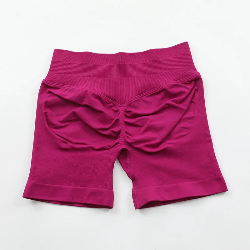 Impact Shorts Low Ribbed Waist Band Yoga Shorts Seamless Scrunch Bum Workout Gym Shorts Booty Hight Stretch Running Shorts Zen fit plus
