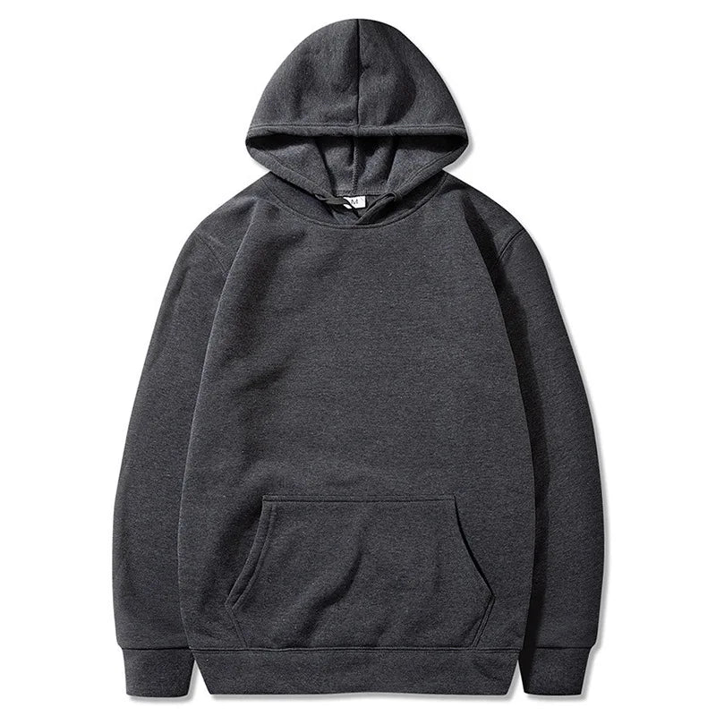 Men's and Women's Solid Color Pocket Hoodies Sports Fitness Sweatshirts Fashionable Casual Pullovers Multi Color Zen fit plus