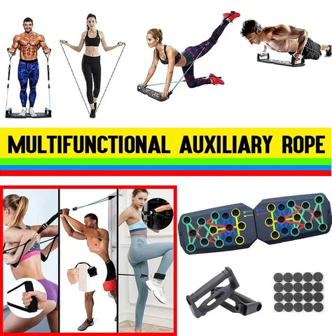 Push-up Board Set Portable Multifunctional Push-up Bar Foldable Fitness Equipment For Chest Abdomen Arms/Back Training - Zen Fit Plus