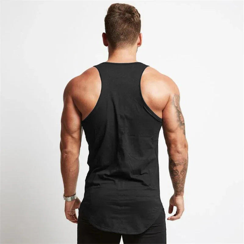 Cotton Material Summer Fitness Sports Vest Men's T-shirt Comfortable Bottoming Sweatshirt Workout Clothes - Zen Fit Plus