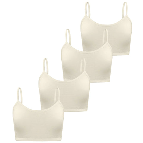 4PCS/lot Solid Kids Bras For Teenage Girls Comfortable Young Children Wireless Vest Tops Teenager Girls Sportswear Training Bras Zen Fit Plus