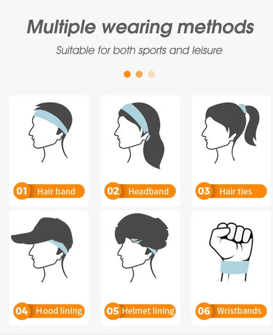 WEST BIKING Sports Headband Anti-slip Sweat Absorbing Elastic Sweatband Quick Dry Men Women Running Fitness Gym Cycling Headwear - Zen Fit Plus