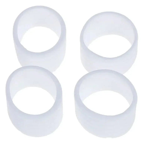 Silicone Tennis Racket Grip Ring Handle Closure Rubber Sweat-absorbing Band Fixed Stretchable Handle Tennis Accessories 4Pcs Zen Fit Plus