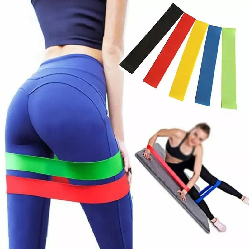 Various Color Yoga Sport Resistance Bands gym equipment TPE Home Fitness Elastic Bands Pilates strength training   workout Zen fit plus