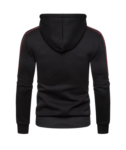 Men's Hoodie Black White Army Green Red Hooded Color Block Fleece Cool Casual Winter Clothing Apparel Hoodies Sweatshirts - Zen Fit Plus