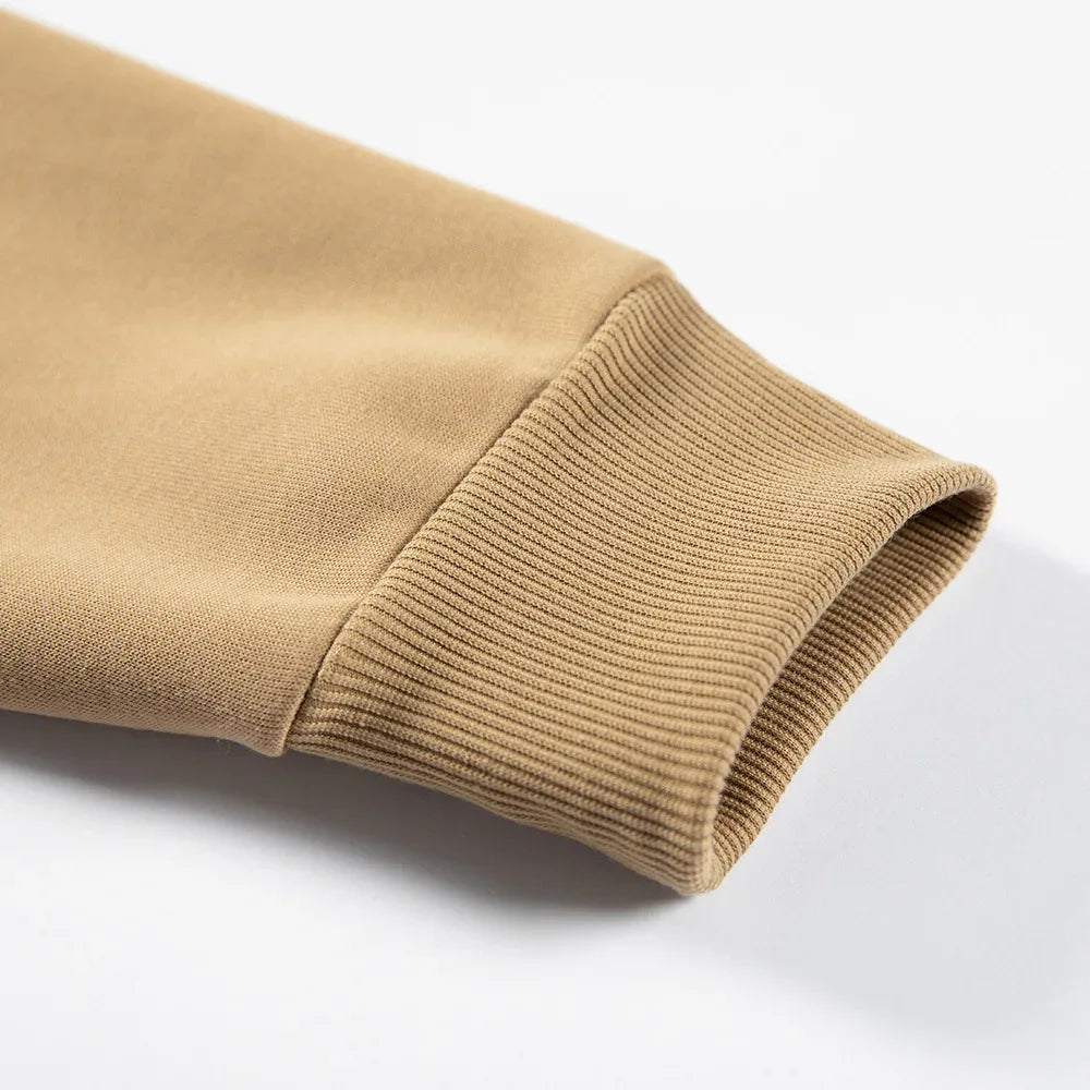 Men's Patchwork Hooded Sweatshirt Hoodies Clothing Casual Loose Fleece Warm Streetwear Male Fashion Autumn Winter Sports Outwear - Zen Fit Plus