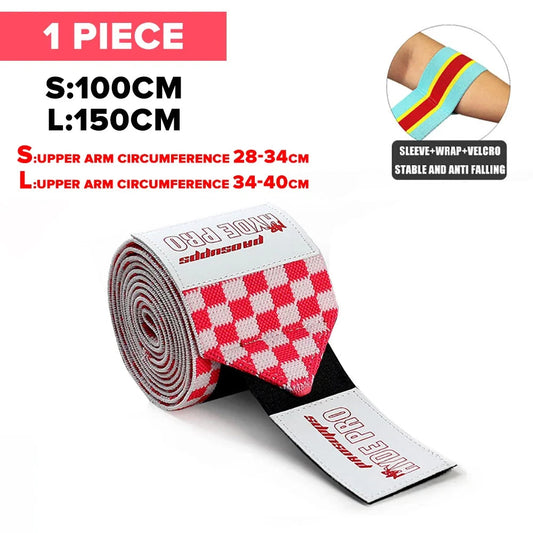 1PC PSIII 150cm Premium Elbow Pads Wrap Strap Bandage Brace Support Gym Fitness Sport Protecter for Weightlifting Bench Press Zen fit plus