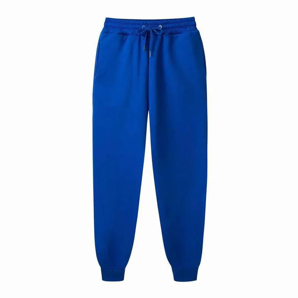 Men's Sweatpants Spring Autumn Fleece Pants Sport Long Pants Casual Drawstring Pockets Trousers Oversize Sweatpants For Men - Zen Fit Plus