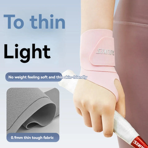 AOLIKES Ultra Thin and Soft Wrist Brace Wrist Wraps for Men and Women, Adjustable Wrist Support for Basketball Tennis Badminton Zen Fit Plus