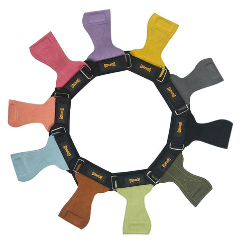 2PC/1pair Cowhide Palm Protection Wear-resistant Non-slip Wrist Protection Equipment Fitness Weightlifting Booster Belt Deadlift Zen Fit Plus