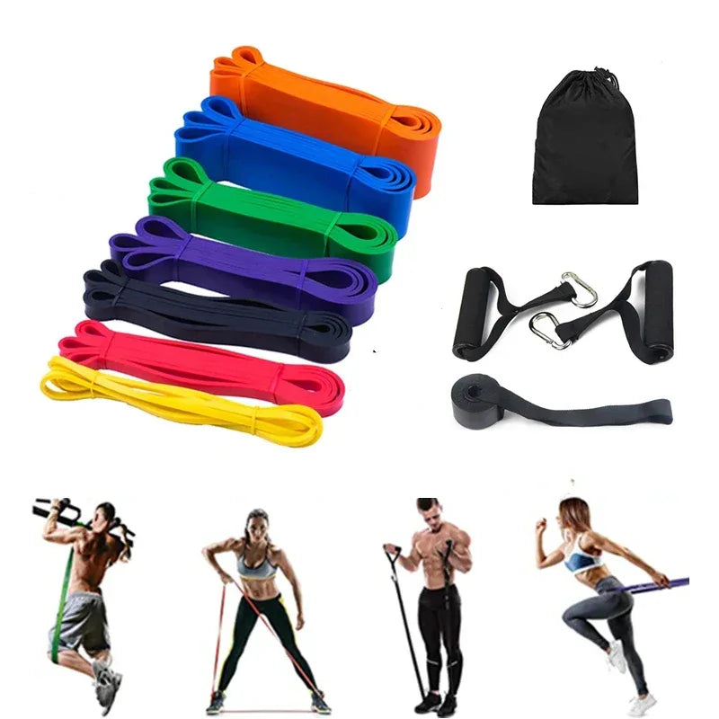 Latex Stretch Resistance Band Expander Elastic Bands For Sport Pull Up Assistance Band Home Workout Pilates Gym Equipment - Zen Fit Plus
