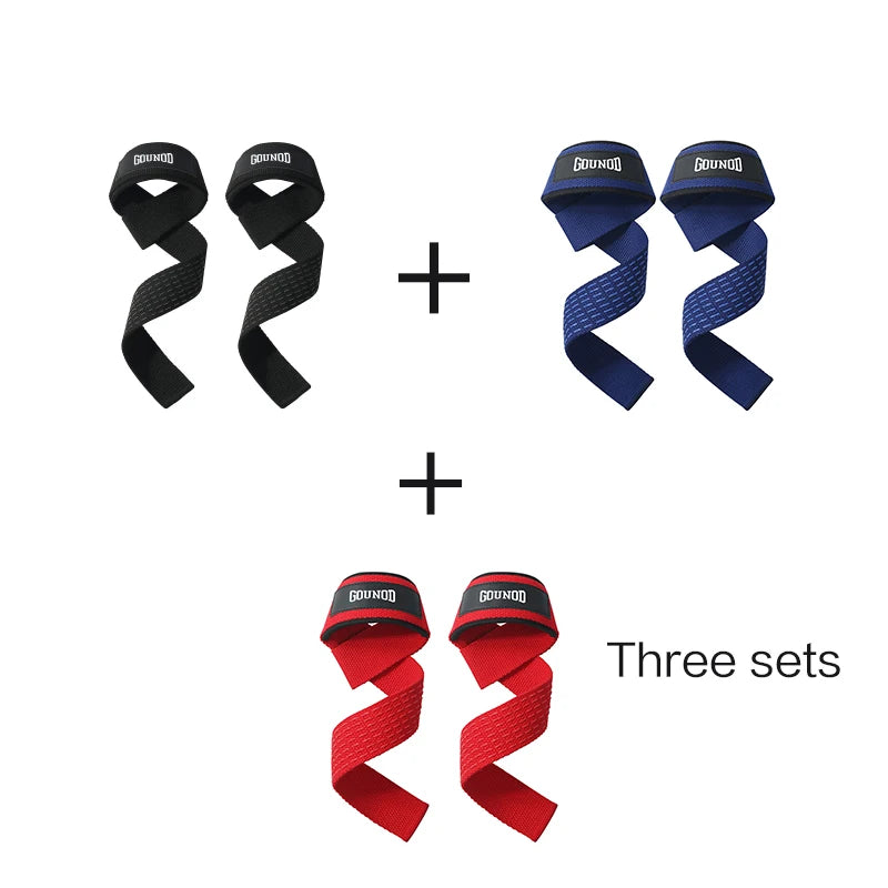 2PC/4PC/3PAIR Weightlifting Straps Anti-Slip Silicone Lifting Wrist Straps Strength Training Deadlifts Crossfit Hand Grips Wrist Zen fit plus