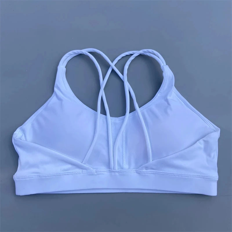 Solid Color soft high strength Women Fitness Bra Tight Sport Top Comprehensive Training Gym Yoga Underwear  Tight With Chest Pad Zen fit plus
