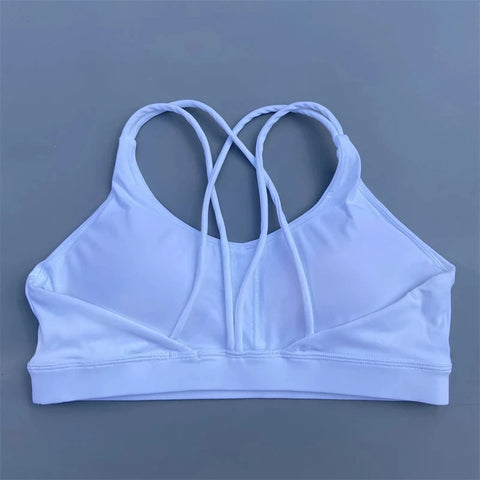 Solid Color soft high strength Women Fitness Bra Tight Sport Top Comprehensive Training Gym Yoga Underwear  Tight With Chest Pad Zen fit plus