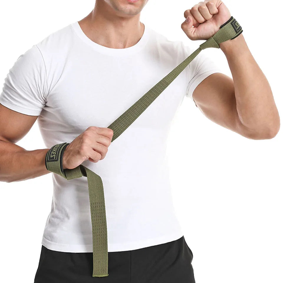 AOLIKES Weightlifting Wrist Straps Strength Training Adjustable Non-slip Gym Fitness Lifting Strap Wrist Support Grip Band Zen fit plus