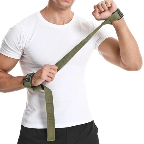 AOLIKES Weightlifting Wrist Straps Strength Training Adjustable Non-slip Gym Fitness Lifting Strap Wrist Support Grip Band Zen fit plus