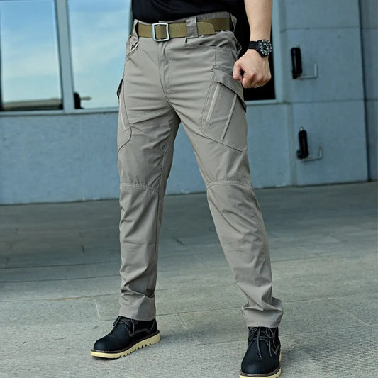Summer Military Tactical Cargo Pants Casual Trousers Men Wear-resisting Multi-Pockets Quick Dry Outdoor Hiking Work Trousers Men Zen fit plus