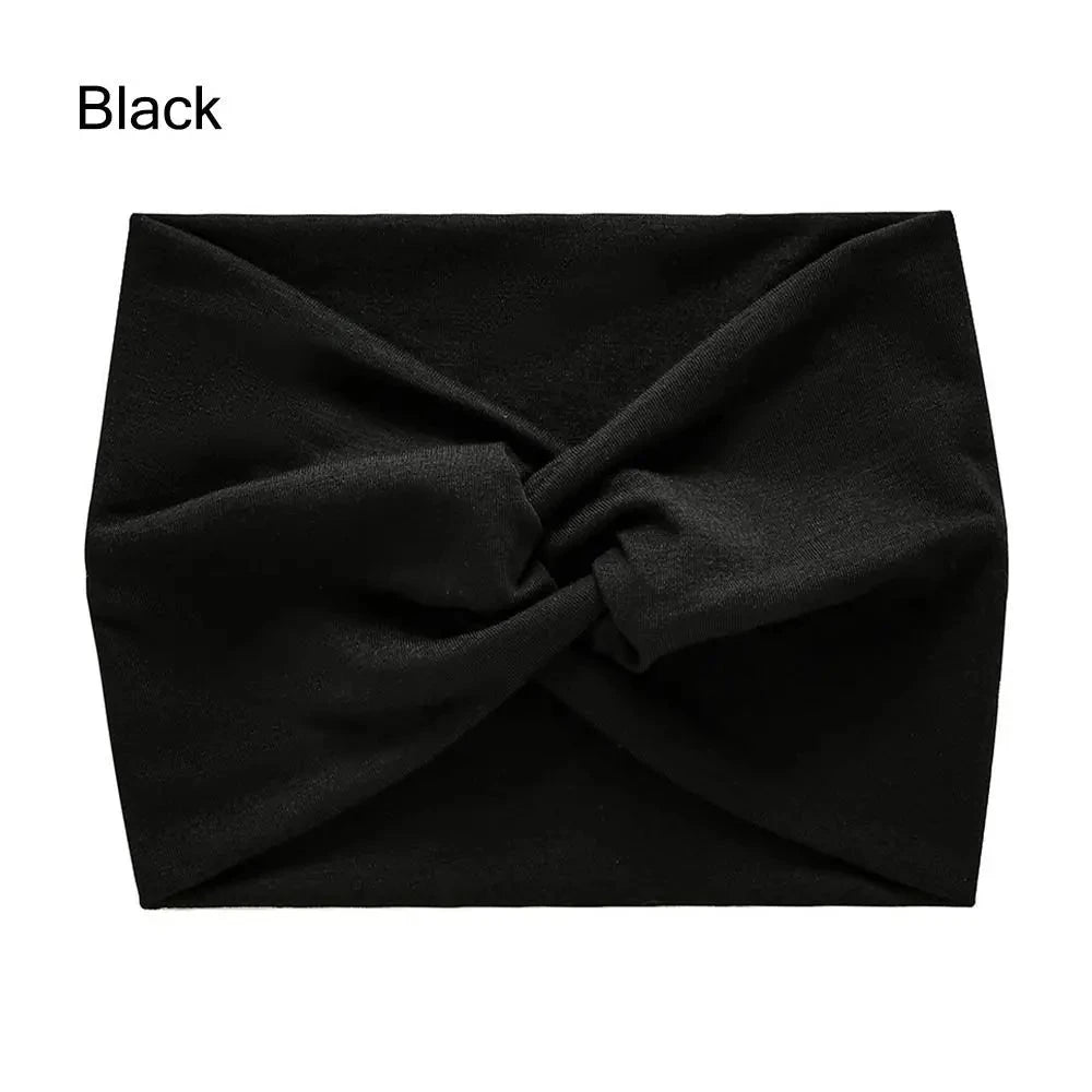Hair Accessories Twisted Extra Large Thick Wide Headbands Turban Workout Headband Head Wraps for Women Zen Fit Plus
