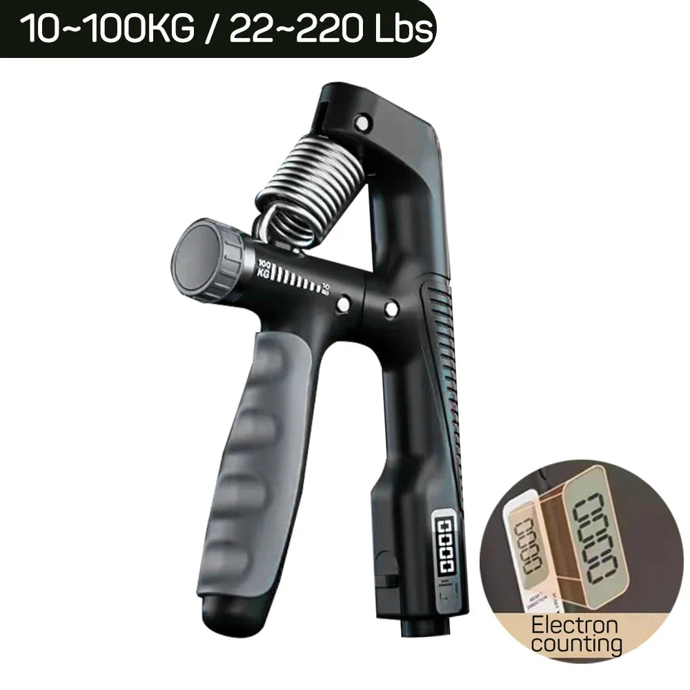 Smart Counting Hand Grip Strengthener 10-100Kg Wrist Expander Finger Exerciser for Trainers Muscle Recovery Fitness GymTraining Zen Fit Plus