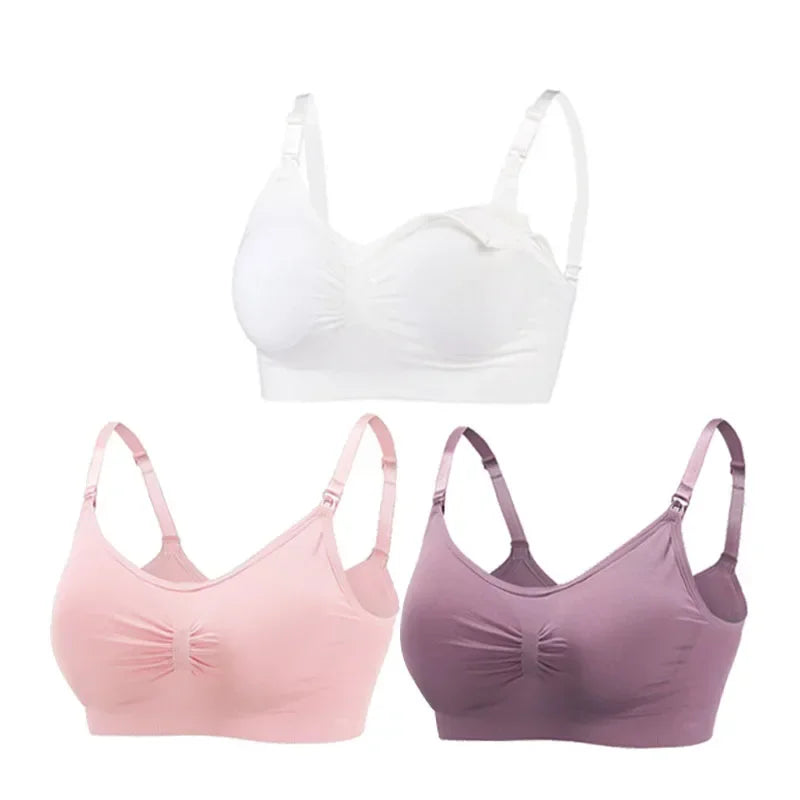3PC/lot Maternity Nursing Bras Cotton Breastfeeding Pregnant Women Pregnancy Underwear Breast Feeding Bra Clothing Lactancia Zen Fit Plus