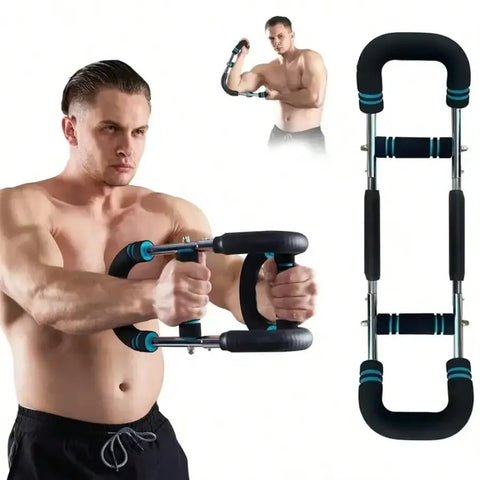 Adjustable Shaker Twister Arm Trainer, Chest & Forearm Workout Equipment, Home Fitness Strengthener for Arm Exercise - Zen Fit Plus