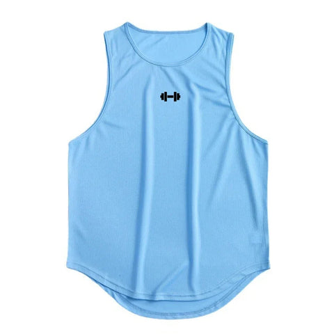 Summer Men's Running Vest Gym Tank Tops Fitness Clothing Quick-drying Loose Bodybuilding Sleeveless Shirt Basketball Singlets Zen fit plus