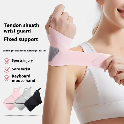 Ultra thin wrist brace for sprains, wrist strap for men and women's badminton sports, thin tendon sheath for pain and strain Zen fit plus