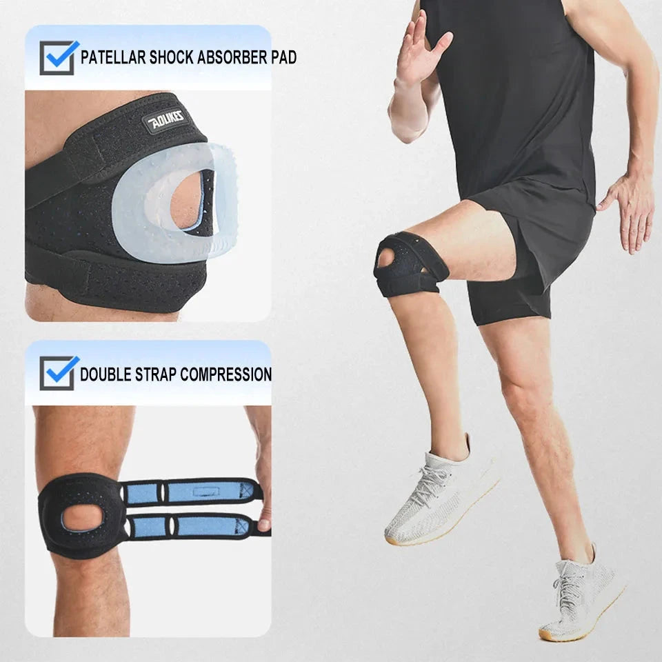 AOLIKES 1PC Patella Knee Brace Knee Compression Sleeve Support for Women Men Knee Pain Arthritis Pain Sport Knee Guard Knee Pads Zen Fit Plus
