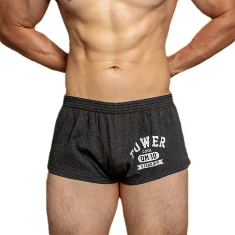 Cotton Fitness Gym Shorts For Men Running Short Home Sport Yoga Workout Training Summer Breathable Loose Underwear Man Boxer D.M Zen fit plus