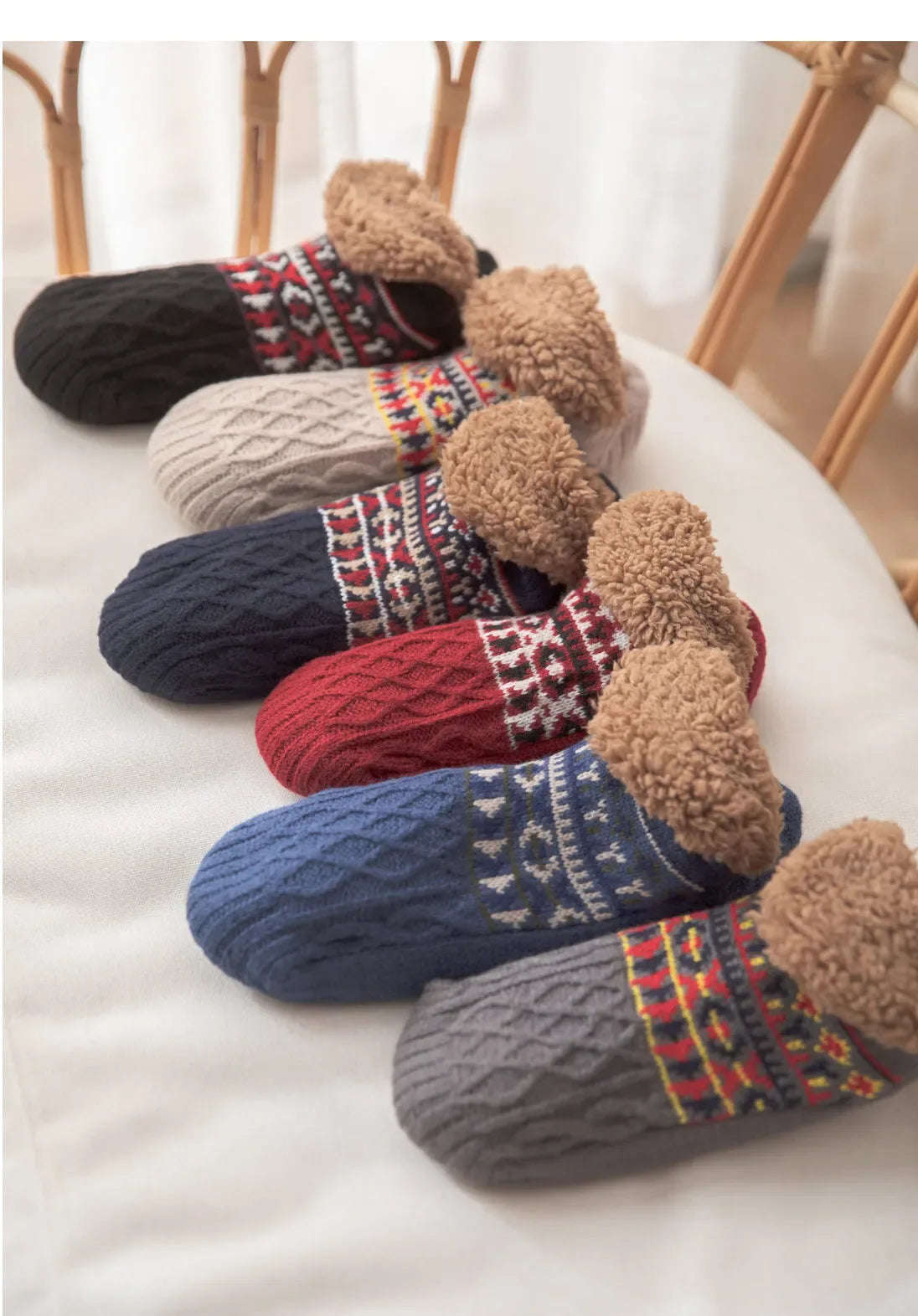 Super Warm Winter Non-slip Floor Socks Women Men Snow Socks Sleep Carpet Socks Slippers Socks Women Velvet Boot Unsiex Home Wear - Zen Fit Plus