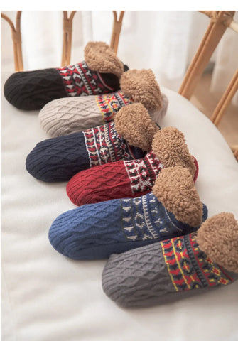 Super Warm Winter Non-slip Floor Socks Women Men Snow Socks Sleep Carpet Socks Slippers Socks Women Velvet Boot Unsiex Home Wear - Zen Fit Plus