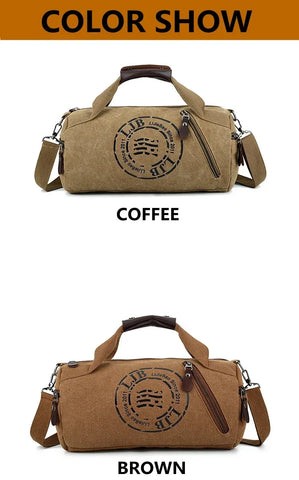 Male Canvas Sport Bag Durable Multifunction Handbag Men Training Gym Bags Women Fitness Shoulder Bag Outdoor Sporting Backpack - Zen Fit Plus