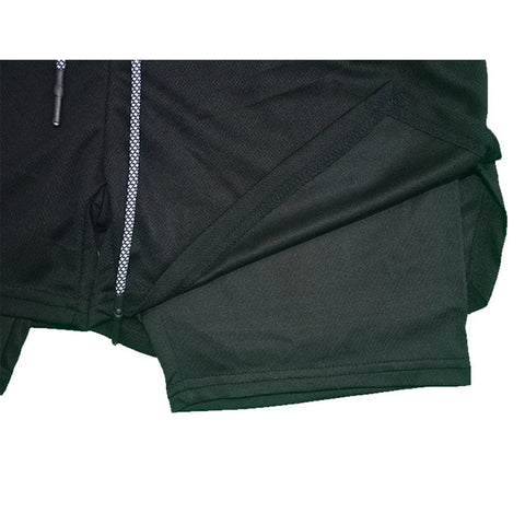 2 in 1 Compression Shorts for Men Gym Workout Running Shorts with Phone Pockets Athletic Quick Dry Activewear Zen fit plus